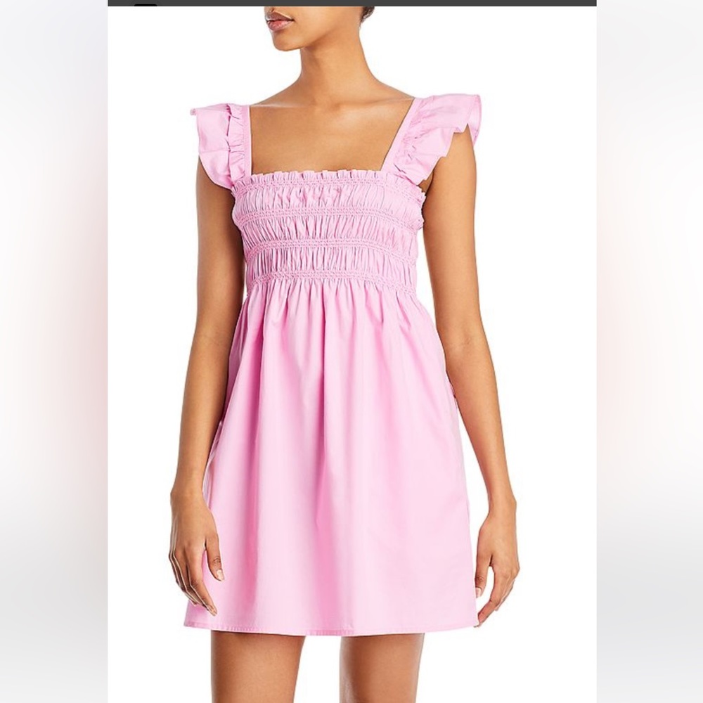 French Connection Isla Pink Poplin Dress